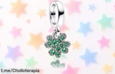 Pulsera y collar con colgante trébol de cuatro hojas en plata 925 a precio muy bajo; el regalo ideal que habla por ti, ¡cómpralo ya antes de que se acabe!