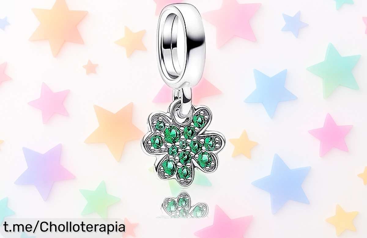 Pulsera y collar con colgante trébol de cuatro hojas en plata 925 a precio muy bajo; el regalo ideal que habla por ti, ¡cómpralo ya antes de que se acabe!