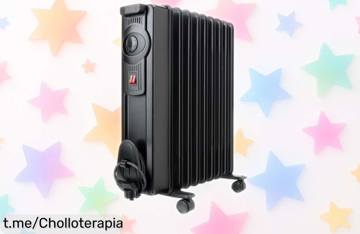 Radiador de aceite Black+Decker con 1500W a precio rebajado, descubre el super chollo para calentar tu hogar y disfrutar del calor como nunca antes. ¡No te quedes sin él!
