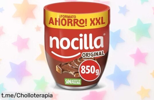 Rebaja de locura: Crema al cacao y leche con avellanas Nocilla 850g, sabor clásico irresistible ¡Llévate la felicidad a casa antes de que se acabe!