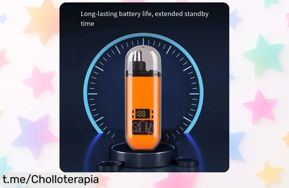 Recortador portátil de pelo para nariz y orejas a precio rebajado, ¡afírmate con estilo y despídete de los pelos inoportunos ya!