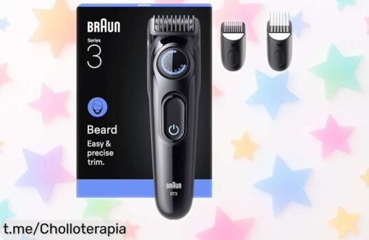 Recortadora de barba Braun Series 3 con descuentazo; ¡40 ajustes para un corte perfecto que no querrás perderte! Luce impecable sin complicaciones, solo por tiempo limitado.