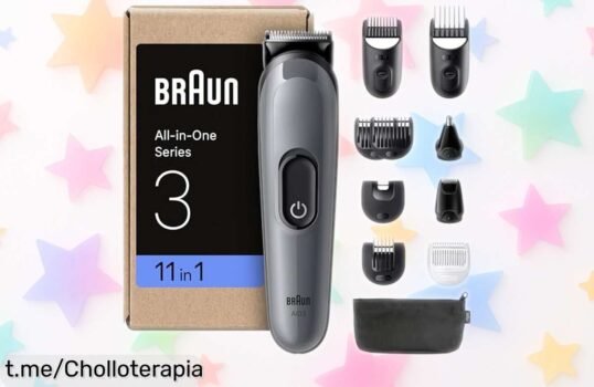 Recortadora todo en uno Braun con 14 opciones de largo; ¡ahora a precio rebajado! Hazte tu corte perfecto y no dejes pasar este super chollo que vuela rápido.