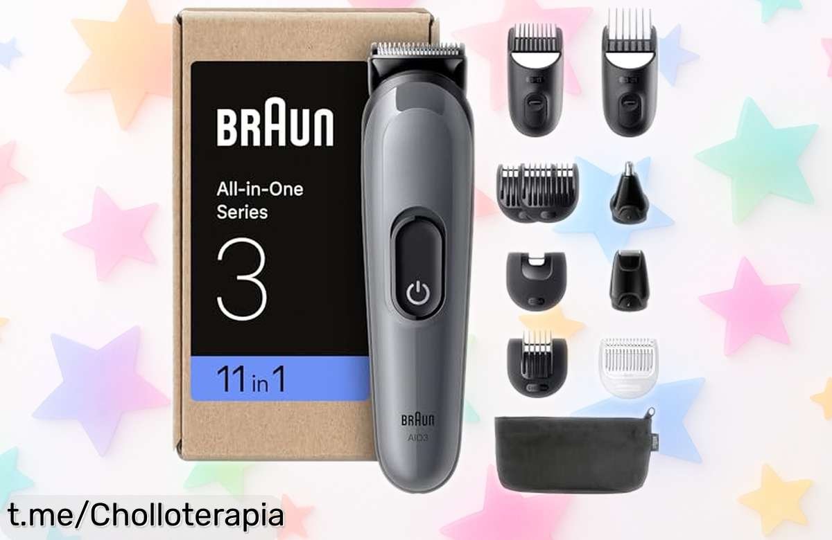 Recortadora todo en uno Braun con 14 opciones de largo; ¡ahora a precio rebajado! Hazte tu corte perfecto y no dejes pasar este super chollo que vuela rápido.