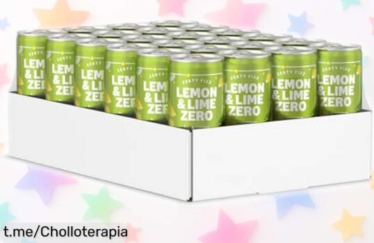 Refresca tu día con Amazon Limónlima Zero y disfruta 24 latas sin azúcar a un precio rebajado, ¡no te quedes sin este sabor explosivo que todos quieren!