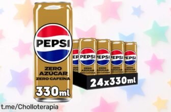 Refresco de cola Pepsi Zero sin cafeína, pack 24 latas: ¡rebajado a precio loco! Disfruta del sabor sin culpa y date un gustazo antes que se agote este super chollo.