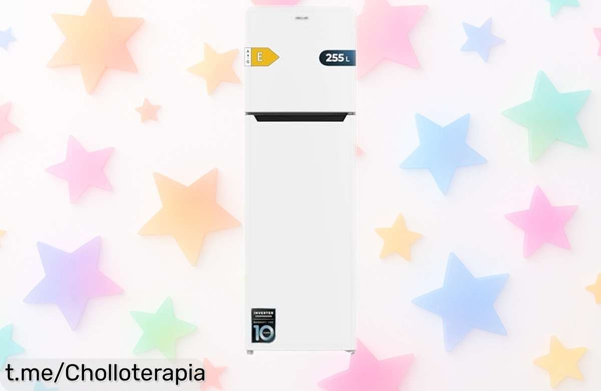 Refrigerador Cecotec con motor inverter y no frost, gran espacio y bajo ruido a precio rebajado ¡No dejes escapar este chollo para disfrutar de comiditas frescas siempre!