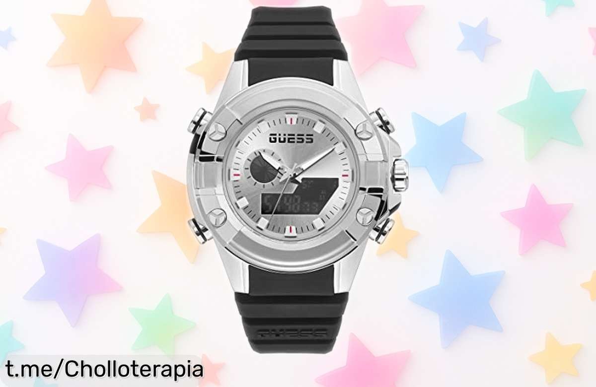 Reloj Guess analógico moderno a precio rebajado: lucirás increíble y siempre al día, pero date prisa, ¡solo quedan unas pocas unidades disponibles!
