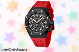 Reloj analógico SETTIX para hombre con correa de silicona, precio rebajado y resistencia al agua; no pierdas la oportunidad de sentirte único ¡Cómpralo ya antes de que volar!