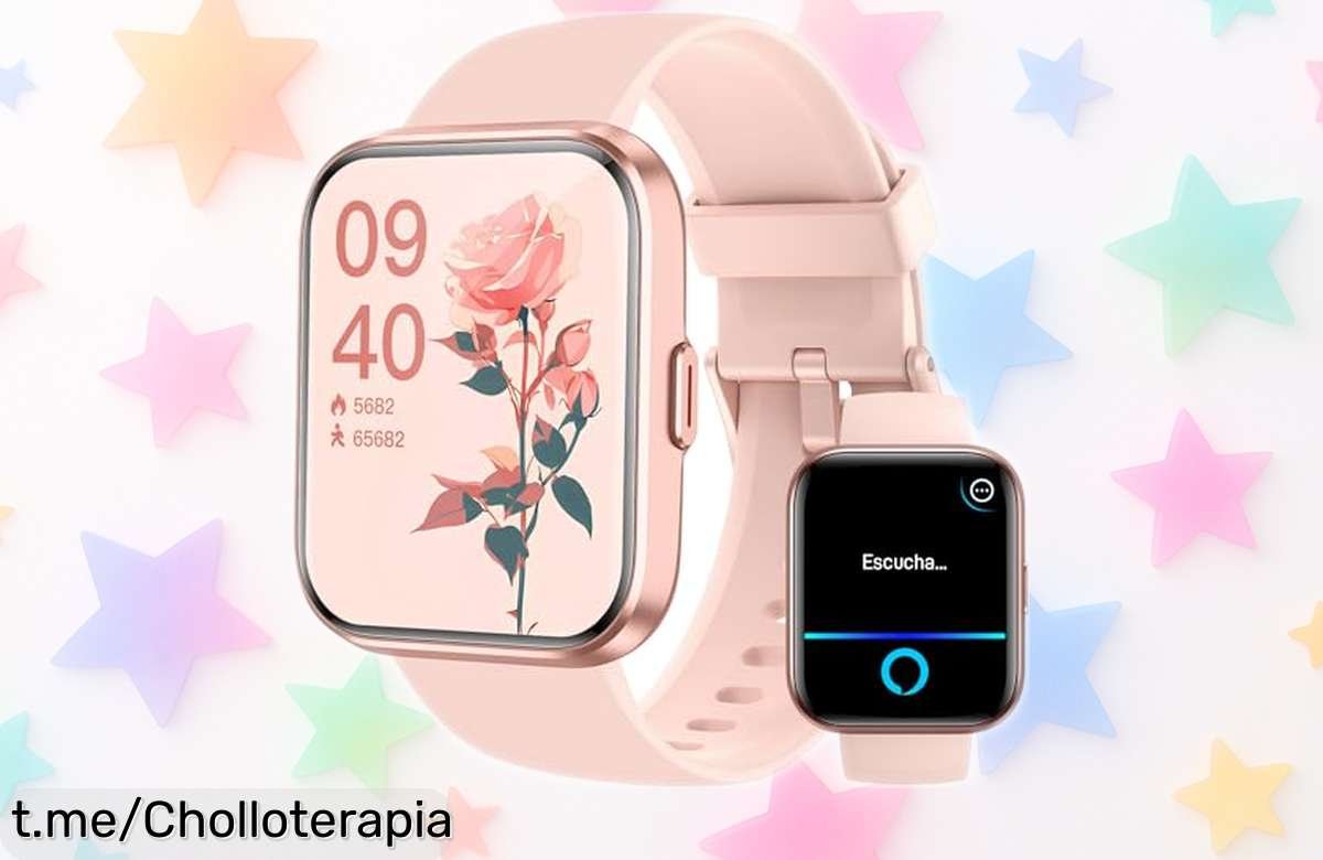 Reloj inteligente con Bluetooth y Alexa para mujer y hombre, super chollo con descuento brutal: ¡haz que cada momento cuente antes de que se agoten!