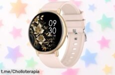 Reloj inteligente para mujer y hombre con Bluetooth, salud 24/7 y 15 días de batería. ¡Aprovecha este súper chollo y conecta tu bienestar ya!