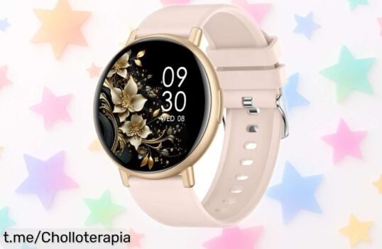 Reloj inteligente para mujer y hombre con Bluetooth, salud 24/7 y 15 días de batería. ¡Aprovecha este súper chollo y conecta tu bienestar ya!