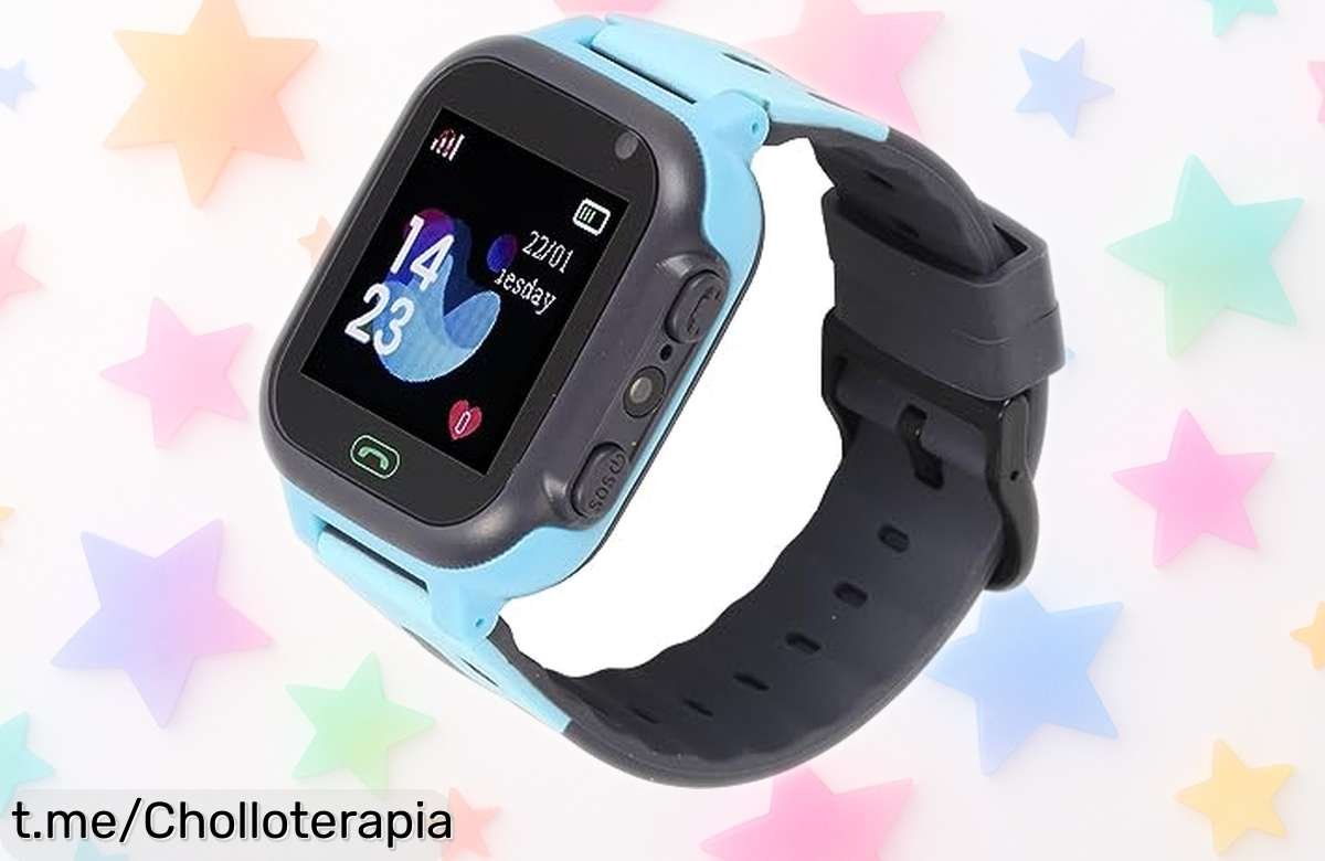 Reloj inteligente para niños con GPS y llamadas seguras a un precio rebajado; ¡aprovecha este ofertón antes de que se agote y cuida la seguridad de los peques mientras juegan!