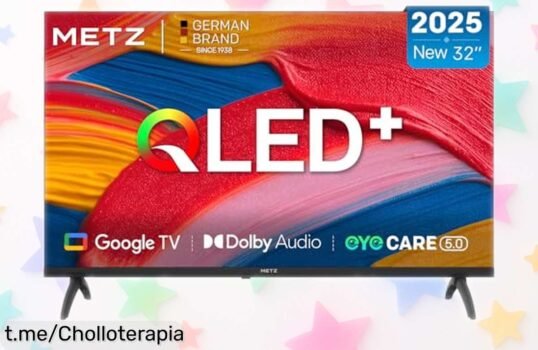 Revoluciona tu sala con la Smart TV 32 pulgadas Metz QLED, ¡ahora a precio rebajado! Llenará tus días de emociones con cada detalle, no lo dejes escapar o te quedarás sin ella.