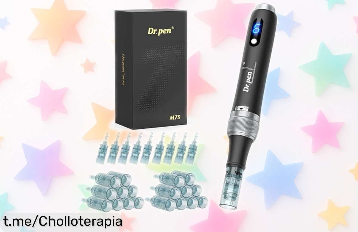 Revolucionario microneedling pen Dr.pen para rejuvenecer tu piel y barba, ¡precios locos por tiempo limitado! No dejes pasar este super chollo que realza tu belleza.