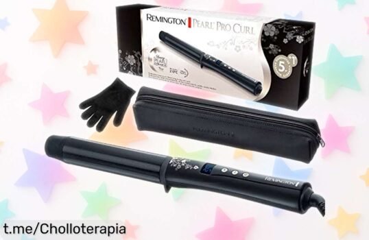 Rizador de pelo Remington Pearl, calienta en 30 segundos y con cerámica avanzada, ahora a un precio loco ¡No te lo pierdas y siente la belleza en cada rizo!