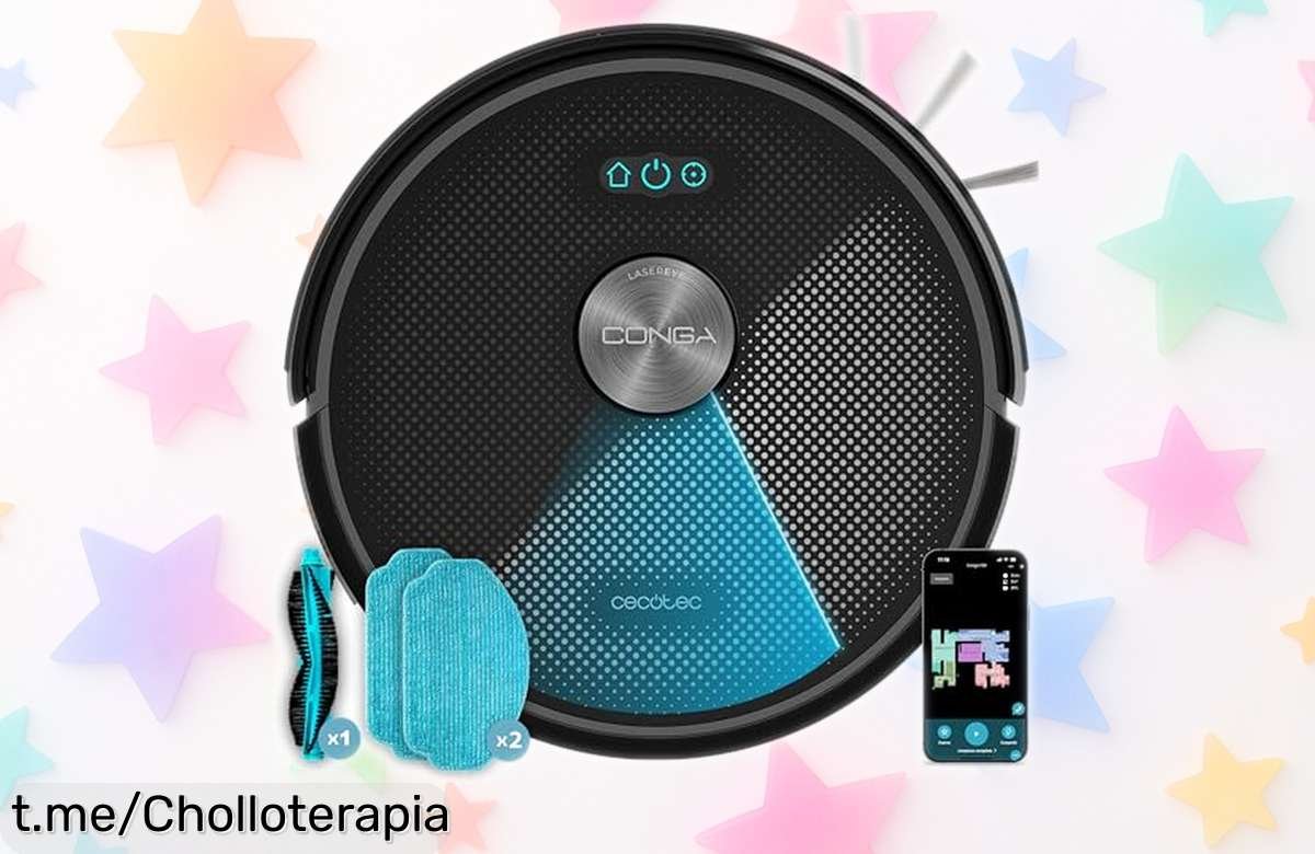 Robot aspirador Cecotec Conga M50 XTreme con succión de 5000Pa a precio rebajado, calidad y limpieza rápida que no puedes dejar pasar. ¡Aprovecha antes de que se agote!