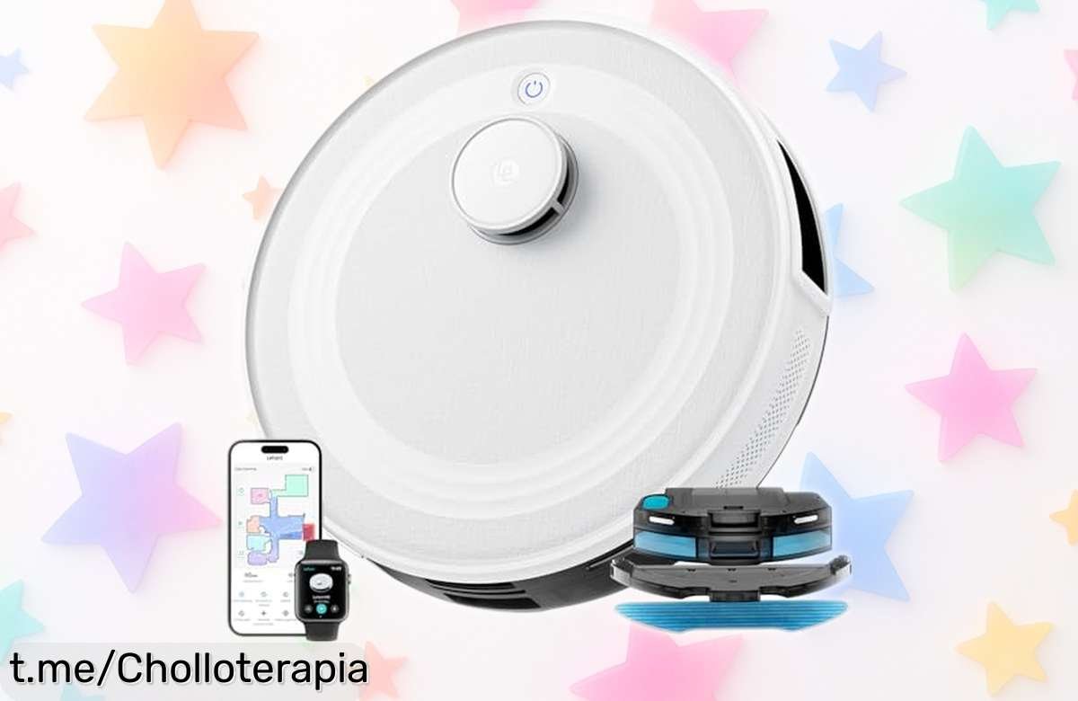 Robot aspirador Lefant con navegación láser y super succión de 6000Pa a precio loco, limpieza rápida que brilla en cada rincón. ¡No te lo pierdas, actúa ya!