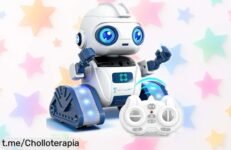 Robot mágico para niños con proyector y control de gestos, ¡ofertón limitado que hará felices tus noches de juego en casa!