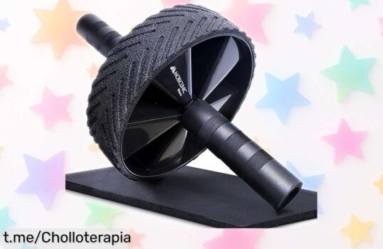 Rodillo para abdominales Mobiclinic con alfombrilla incluida, precio rebajado y resistente hasta 150 kg: ¡aprovecha este ofertón limitado y tonifica tu cuerpo ya!