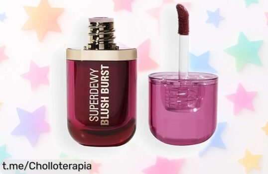 Rubor líquido super hidratante Revolution con péptidos, ahora a precio rebajado para un look radiante que te hará brillar. ¡No te lo pierdas, el stock se está acabando!