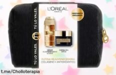 Rutina rejuvenecedora con colágeno de L'Oréal Paris a precio rebajado, ¡una oferta increíble para que luzcas radiante y te sientas genial cada día! No la dejes escapar.