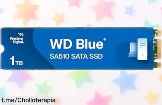SSD SATA WD Blue 1 TB con velocidad brutal, ahora a precio rebajado: siente la potencia en tus manos y aprovecha este super chollo antes de que se agote.