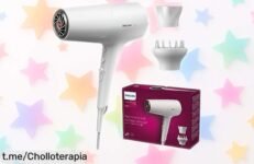 Secador de pelo Philips potente y rápido: ¡aprovecha este super chollo para cuidar tu cabello y disfrutar de un peinado brillante cada día!