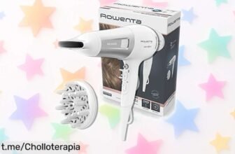 Secador de pelo iónico Rowenta Powerline a un precio rebajado, ¡potencia anti encrespado y rápido secado que te hará lucir siempre espectacular! No lo dejes escapar.