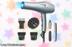 Secador de pelo profesional con secado rápido e iónico, oferta brutal que tu cabello no puede dejar pasar ¡Cómpralo ya y despídete del encrespamiento!