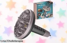 Secador difusor Cecotec para rizos perfectos con aceite de argán y tecnología antifrizz ¡Precio rebajado, no te lo pierdas y presume de unos rizos hidratados ya!