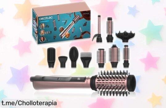 Secador y estilizador Cecotec CeramicCare 10 en 1 a precio loco: brilla, sin frizz y crea peinados infinitos. ¡No dejes escapar este super chollo para verte espectacular ya!