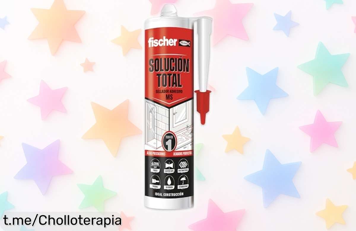 Sellador super flexible y duradero Fischer de 290ml con rebaja brutal para dejarlo todo impecable, sin líos ni malos olores. ¡Aprovecha este ofertón limitado y ponle solución ya!