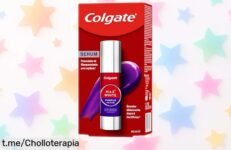 Sérum blanqueador dental Colgate Max White con precio rebajado, elimina manchas al instante y deja tu boca fresca. ¡Deslumbra con una sonrisa brillante ya!