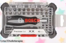 Set Bosch de 42 piezas para atornillar con empuñaduras magnéticas, ¡ofertón a precio rebajado! Haz tus proyectos sin líos y siente la satisfacción de una gran compra.