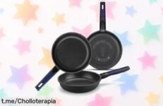 Set de 3 sartenes Bra Advanced, ¡rebajadas a precio de ganga! Cocina sin preocuparte porque no se pegan y disfruta cada día del placer de preparar tus platillos. Compra ya antes que se agoten.