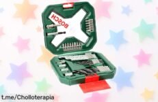 Set de 34 puntas y brocas Bosch xline para madera, metal y mampostería: ¡preparado para que lleves tus proyectos al siguiente nivel a un precio rebajado increíble!