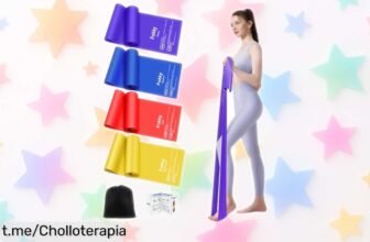 Set de 4 bandas elásticas Fokky para entrenamiento total a precio rebajado, ¡aprovecha este super chollo y dale la fuerza que tu cuerpo necesita ahora mismo!