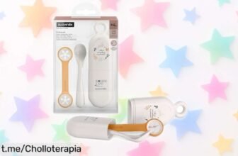 Set de cuchara Suavinex con estuche práctico para bebés, ahora a precio rebajado; convierte cada comida fuera en un momento especial que no te querrás perder.