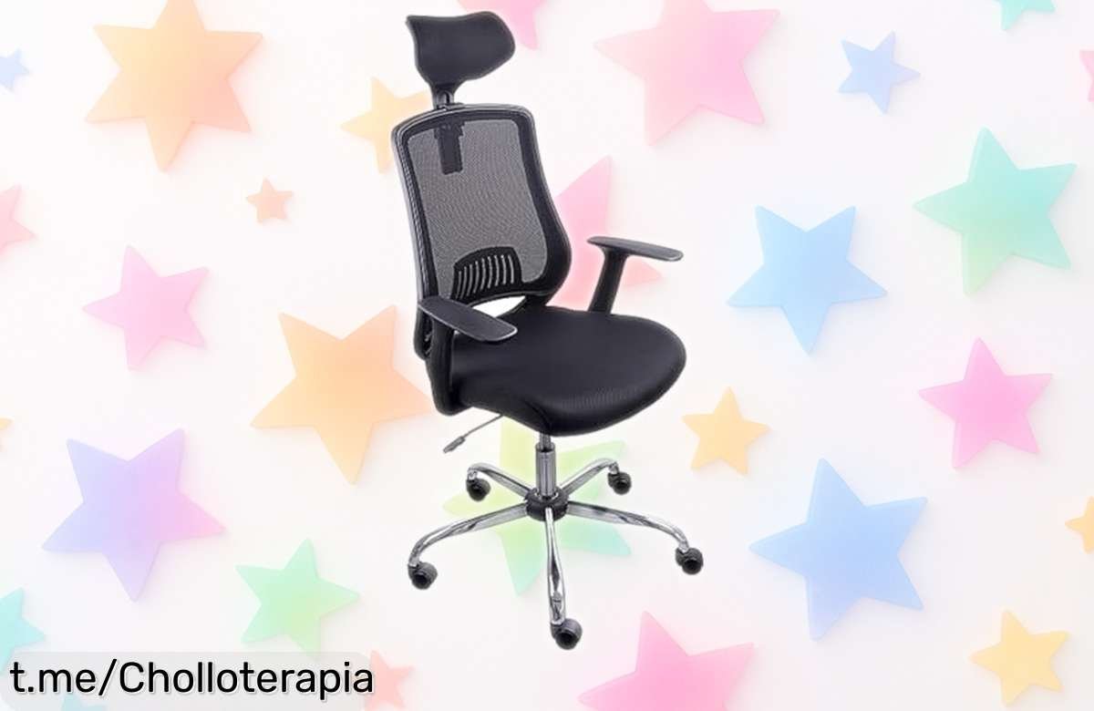 Silla de oficina Itaka con respaldo ajustable ¡ofertón que no puedes dejar escapar! Tu espalda y tu presupuesto te lo agradecerán, pero date prisa, ¡son unidades limitadas!