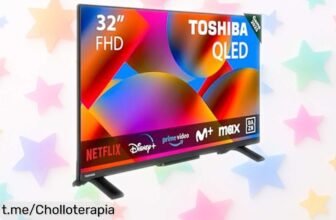 Smart TV Toshiba 32 QLED con imagen vibrante y sonido envolvente, ahora a un precio rebajado que es una locura. Date prisa, unidades limitadas ¡disfruta como nunca tus series favoritas!