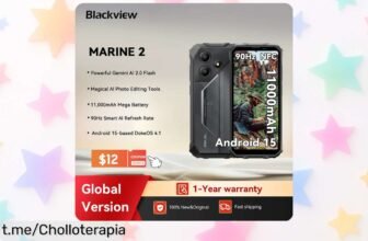 Smartphone resistente Blackview con pantalla HD+ y batería de 11000mAh, super chollo por tiempo limitado que hará tu vida más fácil, ¡aprovéchalo antes de quedarte sin él!