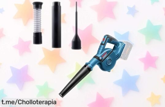 Soplador a batería Bosch, potente y versátil, a un precio rebajado que vuela: ¡no te pierdas este super chollo para dejar todo impecable de forma rápida y fácil!