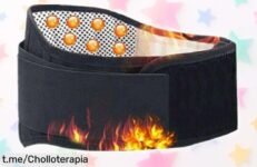 Soporte lumbar con autocalentamiento que alivia tu espalda, oferta brutal de tiempo limitado para cuidar tu salud y olvidar el dolor. ¡No pierdas este chollo increíble!