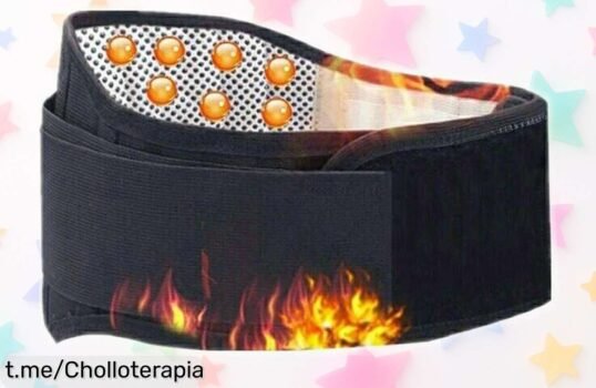 Soporte lumbar con autocalentamiento que alivia tu espalda, oferta brutal de tiempo limitado para cuidar tu salud y olvidar el dolor. ¡No pierdas este chollo increíble!