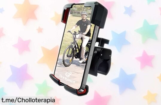 Soporte móvil Bodywel para bici y moto, giro 360° y bloqueo seguro ¡aprovéchate de esta oferta limitada que te hará sentir libre en cada ruta!