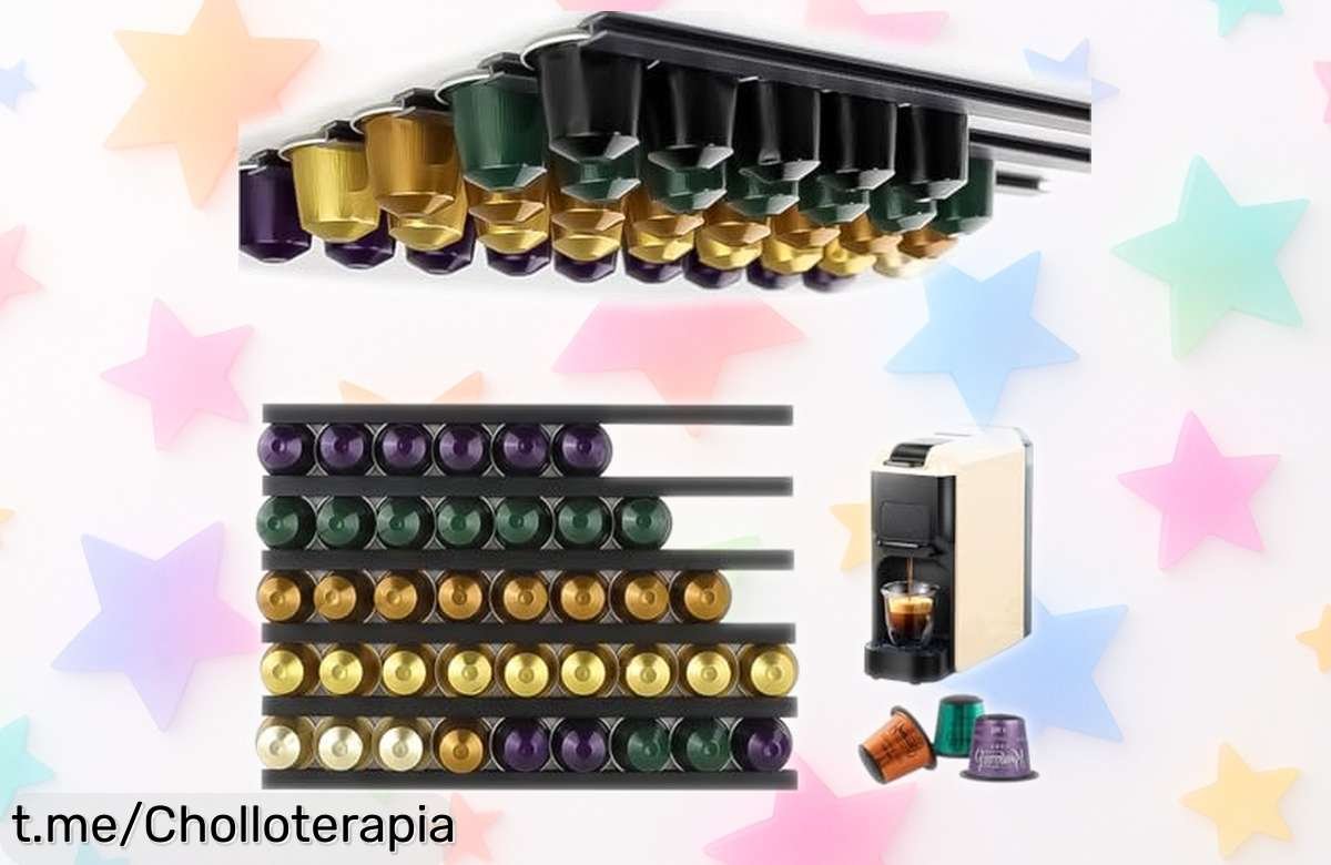 Soporte para cápsulas Dolce Gusto y Nespresso con capacidad para 40 unidades a un precio rebajado que vuela, ¡pon en orden tu café ahora mismo!