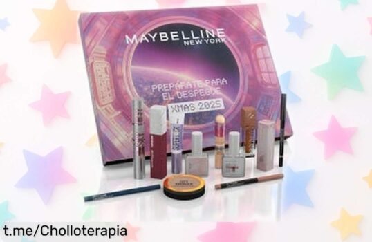 Sorprendente calendario de adviento Maybelline 2025 con 24 sorpresas de maquillaje, ¡con un precio rebajado que no podrás dejar pasar! Cada día será una fiesta, ¡no te quedes sin el tuyo!