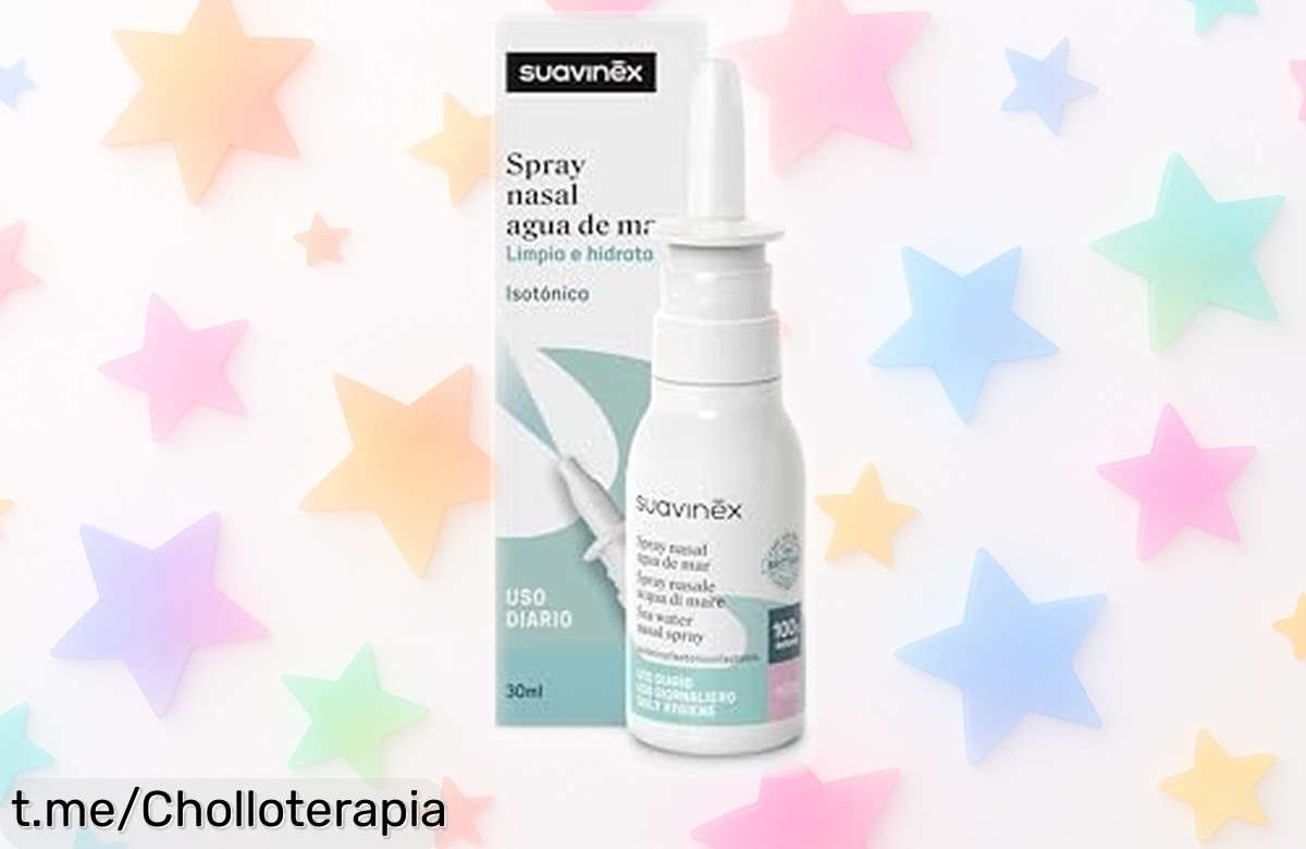 Spray nasal Suavinex para bebés con agua de mar en super chollo, precio rebajado y por tiempo limitado ¡La sonrisa fresca de tu pequeño no debe esperar!