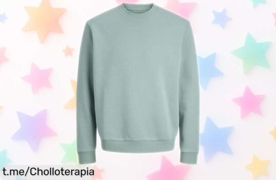 Sudadera Jack & Jones azul mineral con un súper chollo que nunca pasa de moda, ¡aprovéchala ya y siéntete seguro y con estilo en cada ocasión!